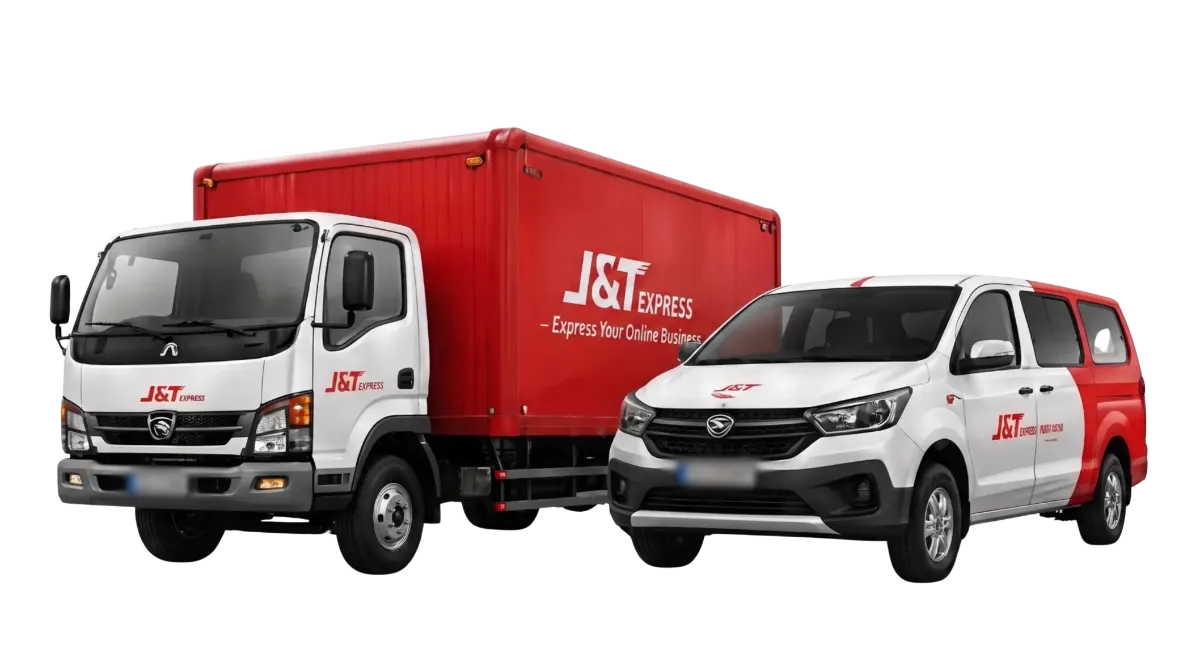 Armada truk dan mobil J&T Express
